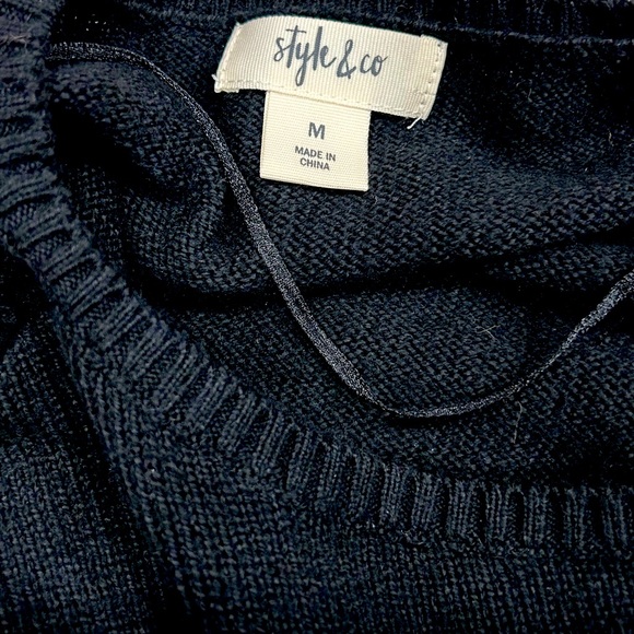 NWOT Banana Republic Off Black Corduroy Wide Leg Pant & Black Style & Co. Bundle - Picture 10 of 12